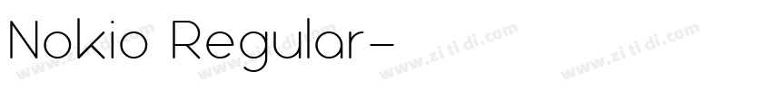 Nokio Regular字体转换